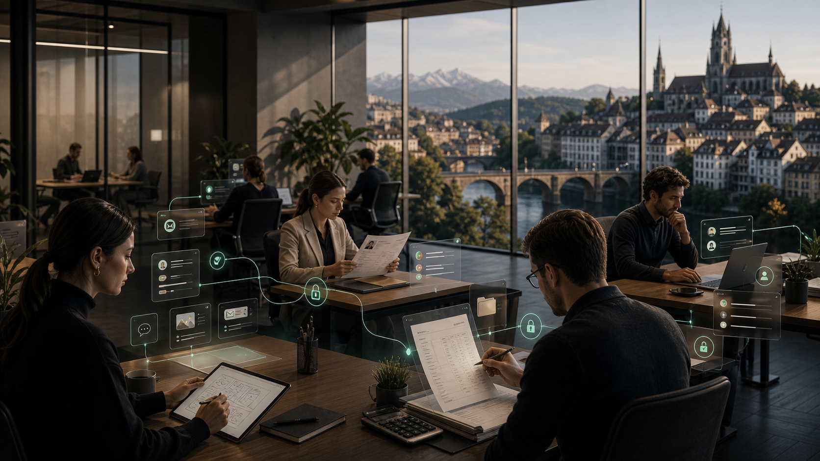 ALL mind connected work sources in a business environment